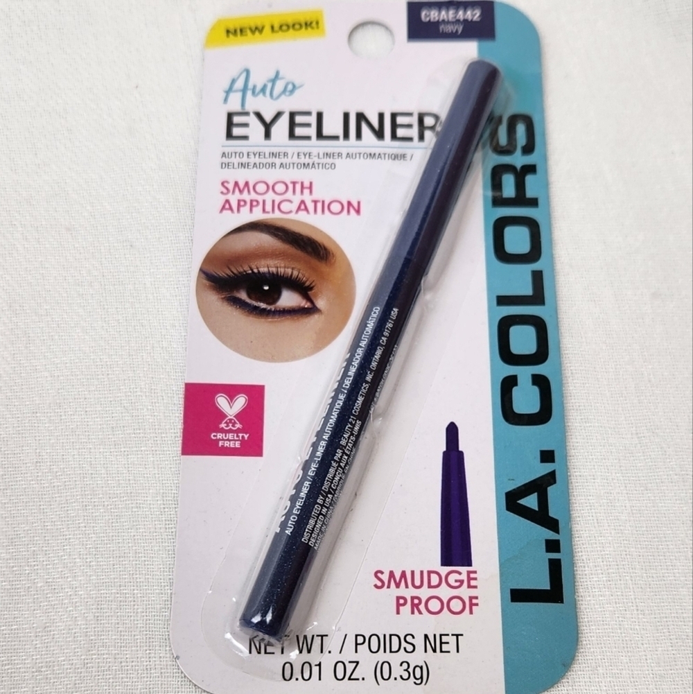 L.A. Colors Navy CBAE 442 Smudge Proof Auto Eye Liner.
